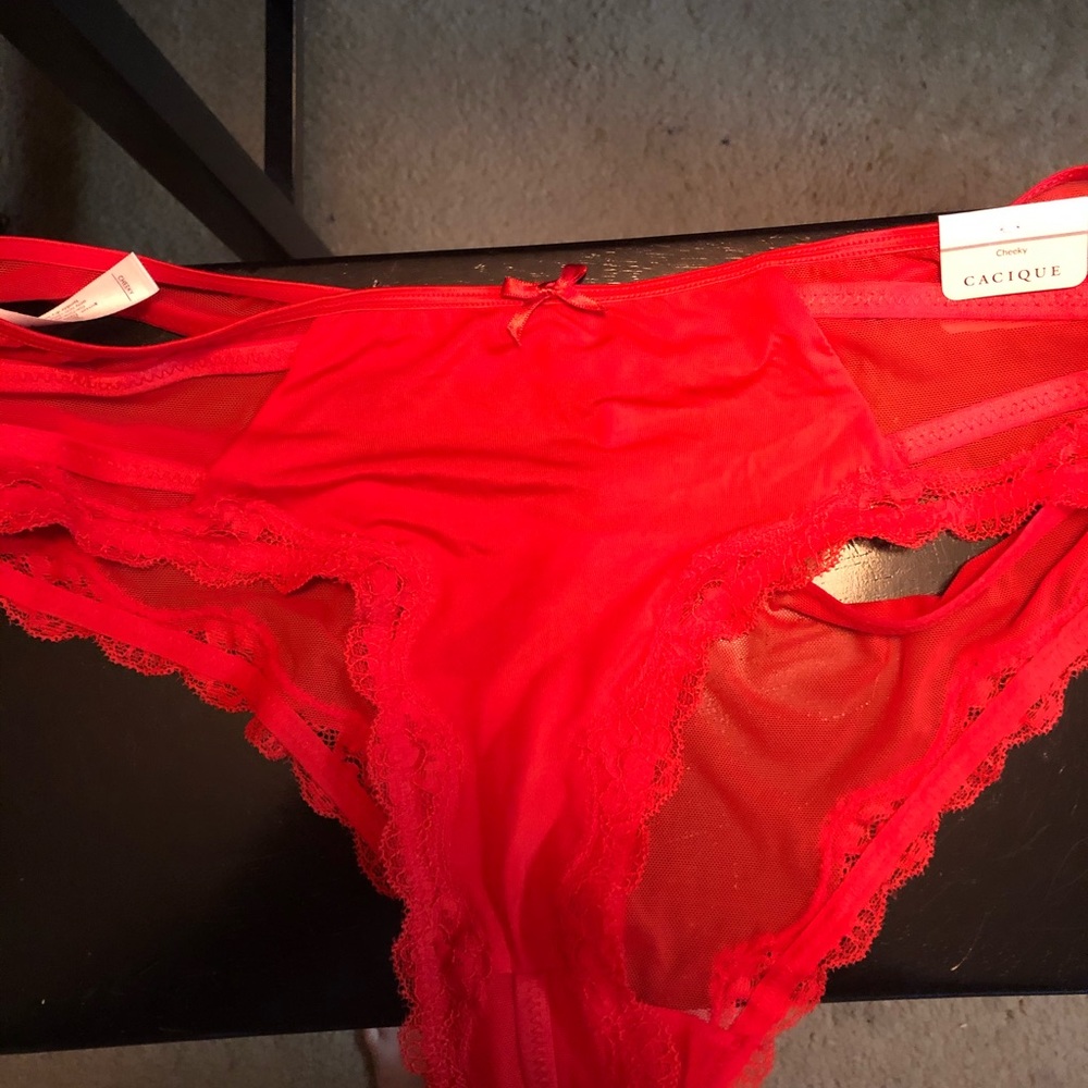 Red Cheeky Panties by Cacique